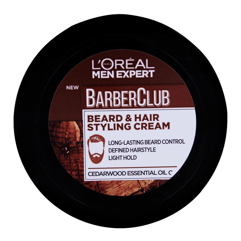 L'Oreal Paris Men Expert Barber Club Beard & Hair Styling Cream, Cedarwood  Essential Oil, 75ml – Electronics,, Kitchen Appliances, Utensil, Cookware,  Mobiles, Laptops, Accessories, etc